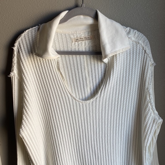NWOT / free people / we the free / Raymond thermal knit top / small / s - Picture 5 of 6